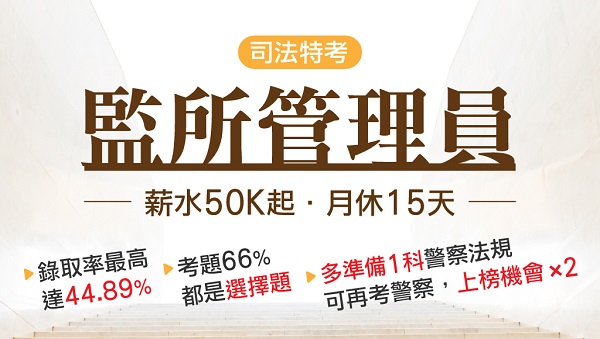 【監所管理員】每周五晚上19:00線上說明會，速洽大雅志光