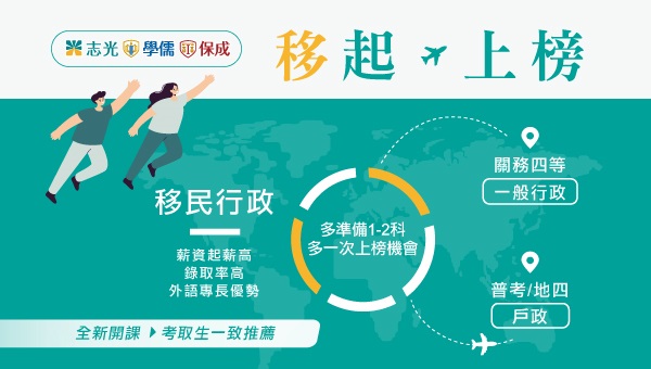 115移民署，新班開課，試聽預約中