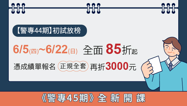 警專放榜看這邊！憑成績單限時87折再折3千，只到6/22