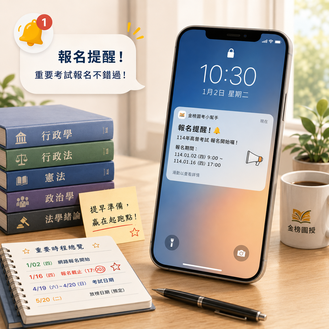 考試提醒